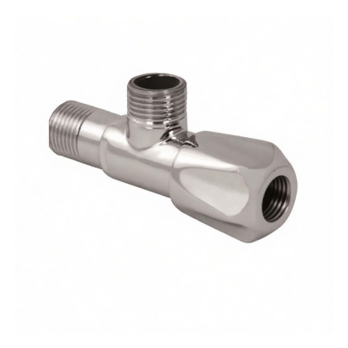 0.5 Inch Threaded Brass Angle Valve for Hot Water, Pkg Qty 12