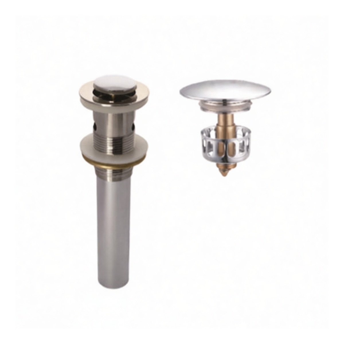 304 Stainless Steel Pop-Up Bathroom Sink Drain, Pkg Qty 6