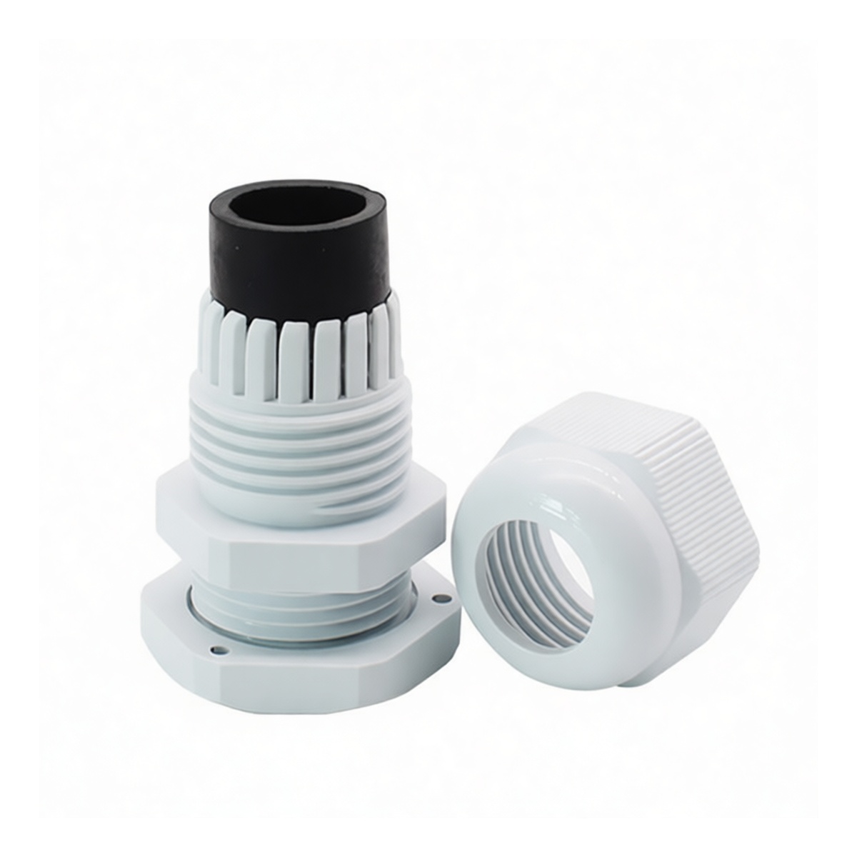 M32 Nylon Fitting for 15mm² Power Cable, 600V 15A, Pkg Qty 100