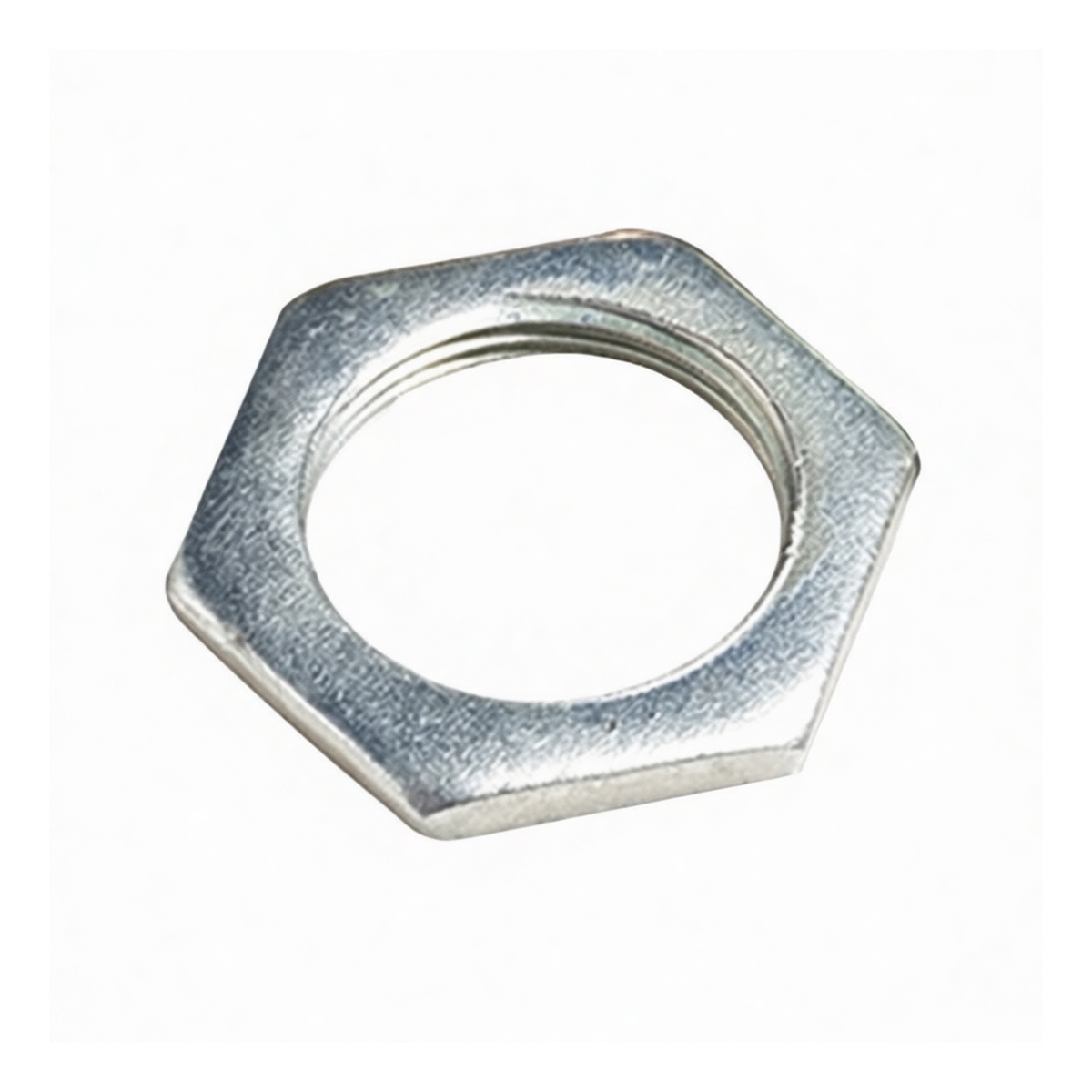Grade 4 Carbon Steel M10x1 Thin Hex Nut, Zinc Plated, 0.39 in Flats, Pkg Qty 1000