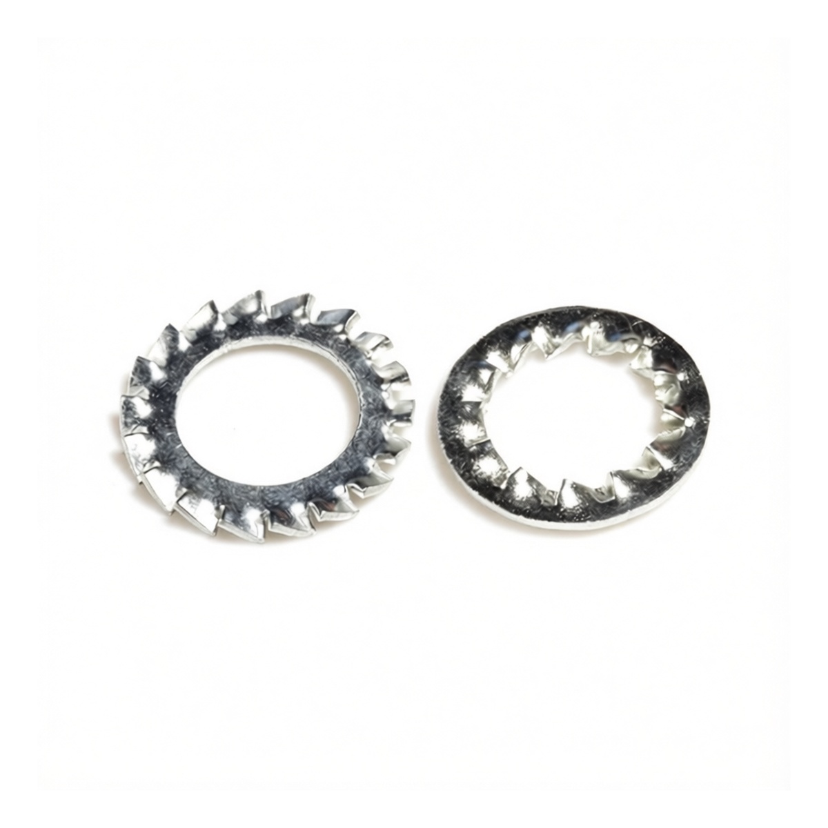 Internal Serrated Lock Washer, Carbon Steel 65Mn, Zinc Plated, M8, Pkg Qty 1000