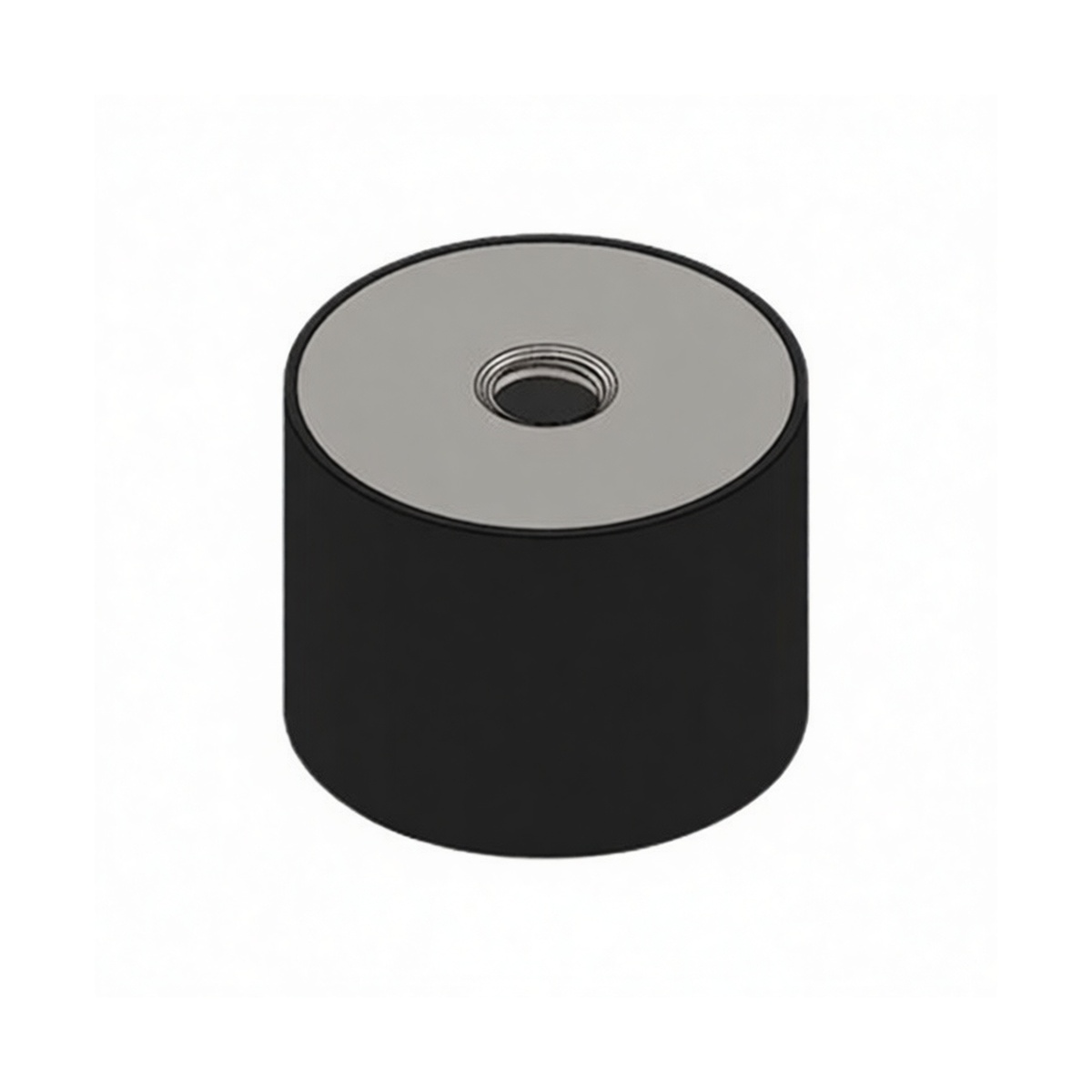 Rubber Vibration Mount 0.79x0.98 in M6 Thread 56 lbs Load, Pkg Qty 100