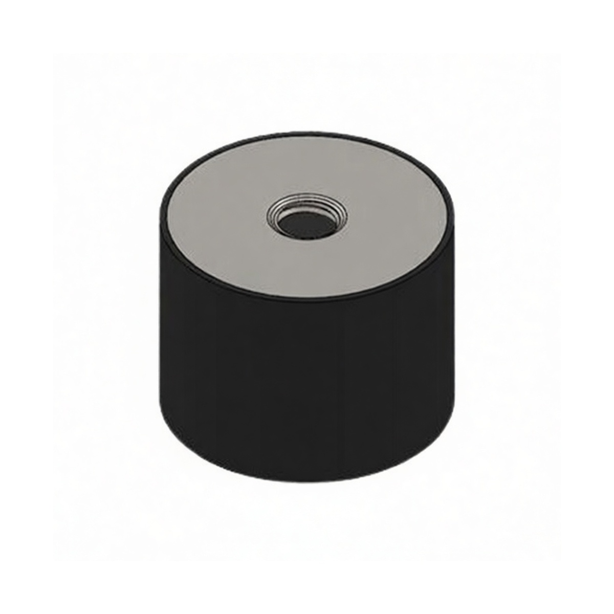 Rubber Vibration Isolating Mount 2.95x1.57 in M12 Thread 1124 lbs Load, Pkg Qty 6