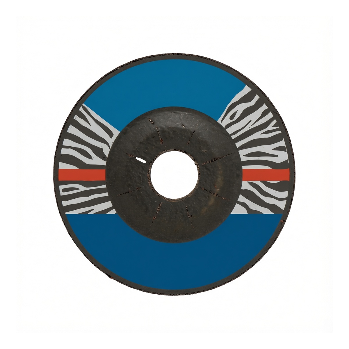 Coarse Grit Aluminum Oxide Fiber Sanding Disc, 4.92 in, Hook and Loop, Pkg Qty 6