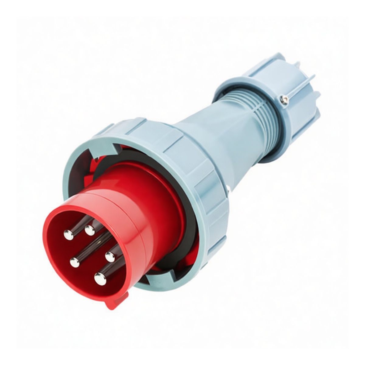 Industrial Plug 63A 3P+N+PE 400V IP67 for Floodlights