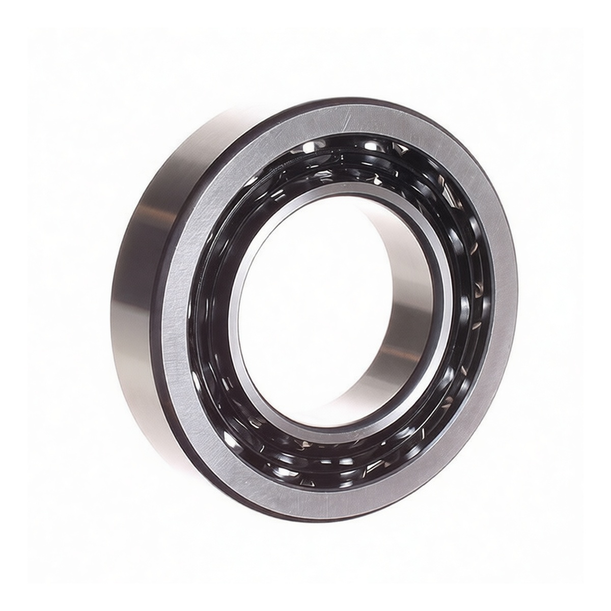 Angular Contact Ball Bearing 0.79in Bore Bearing Steel 1.85in OD, Pkg Qty 2