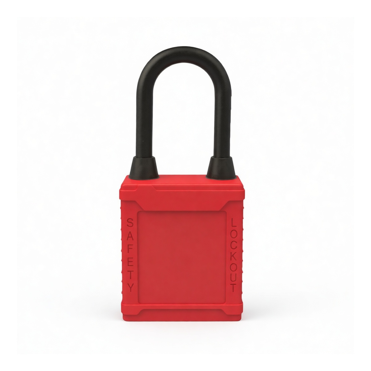 Nylon Lockout Padlock, 1.5 in Shackle, Keyed Alike, Pkg Qty 2