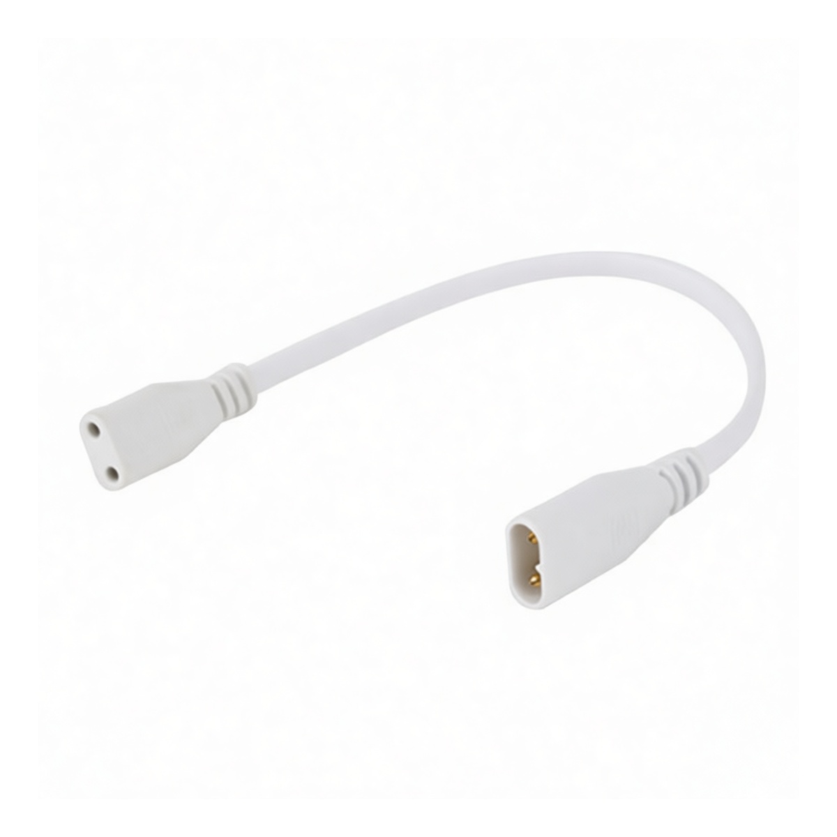 T5 Track Light Connector Dual-End 12 in Plastic Lighting, Pkg Qty 50