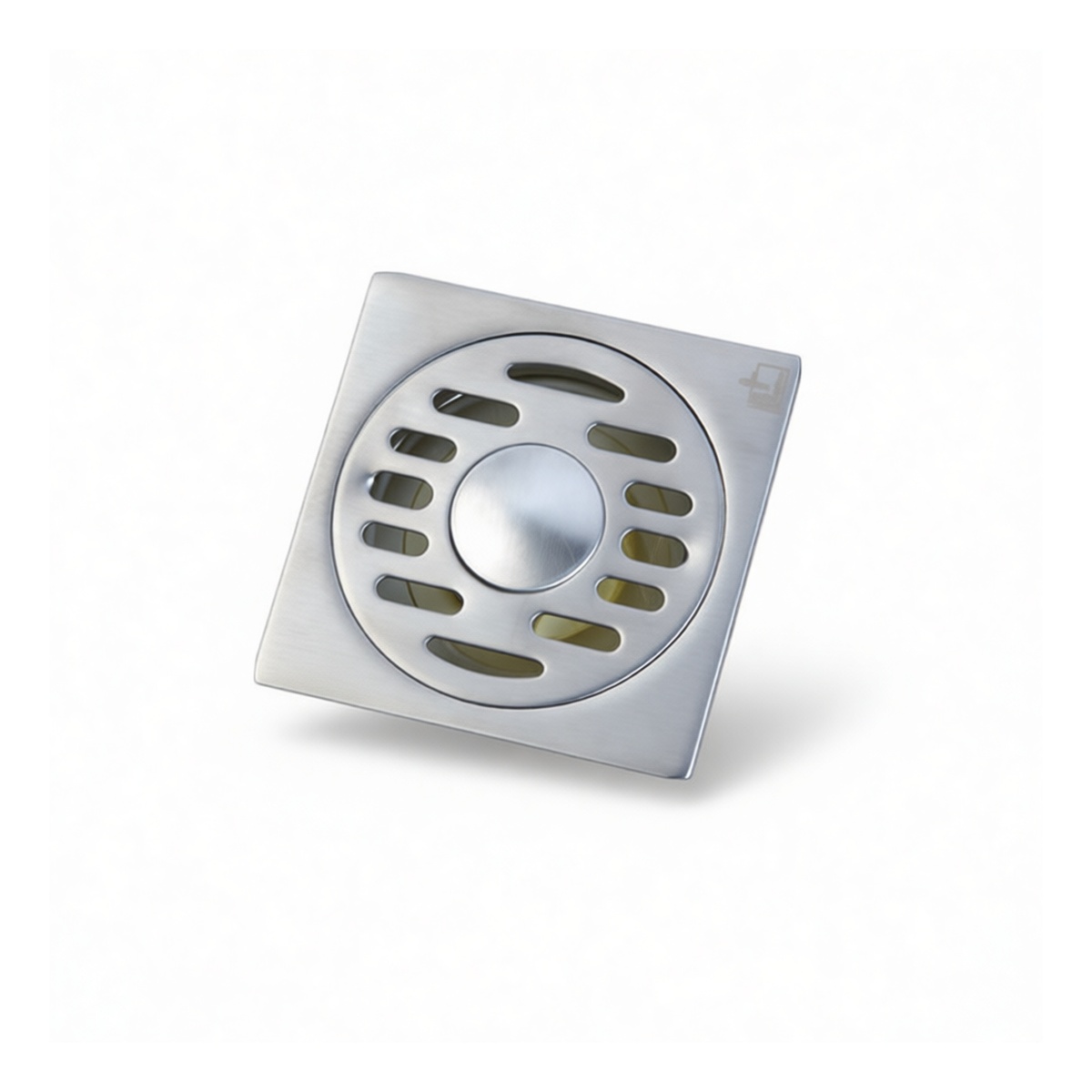 Copper Alloy Floor Drain for 75mm Pipe, 4.72x4.72 in, Pkg Qty 2