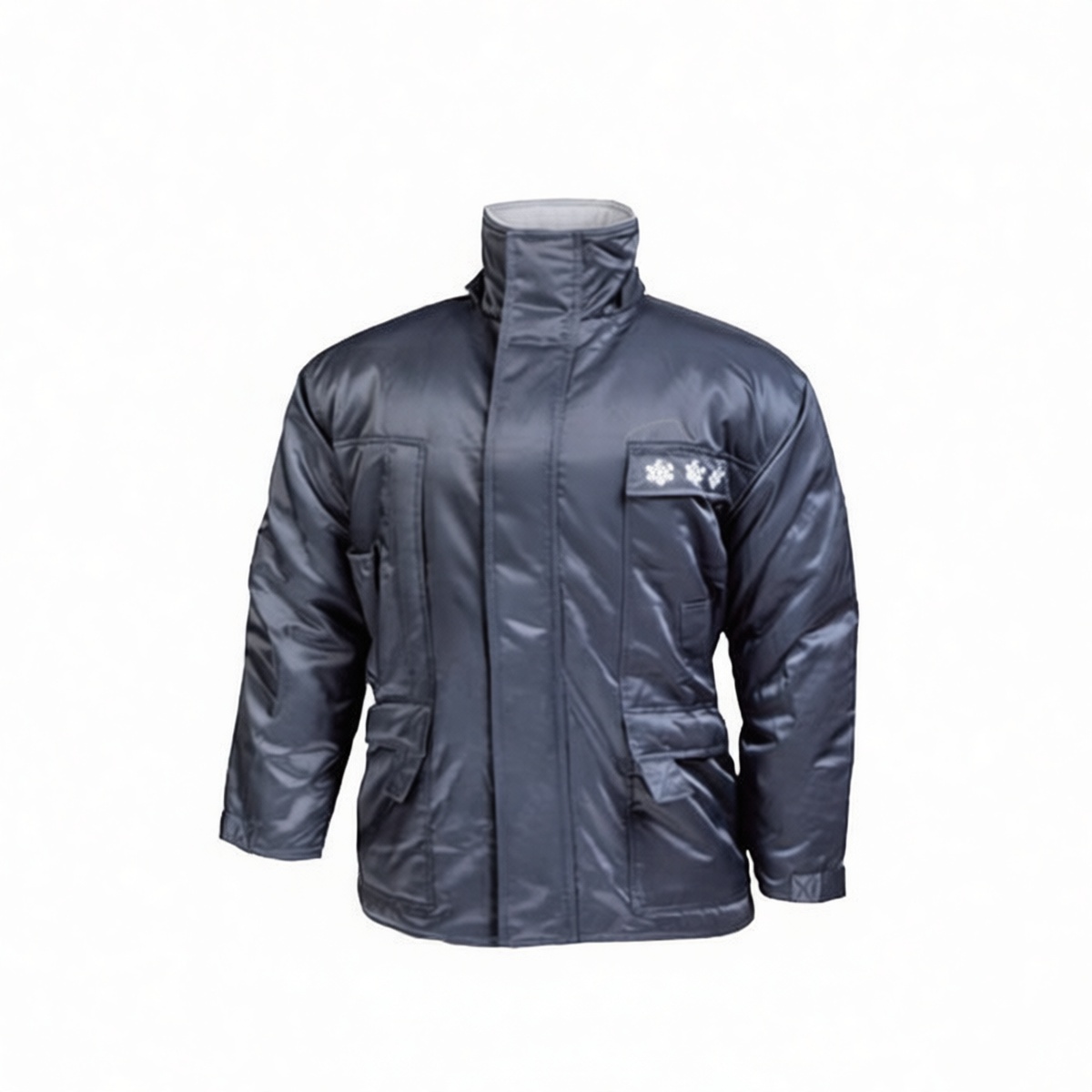 Polyester Oxford Extreme Cold Jacket M Navy Rainwear, Pkg Qty 2