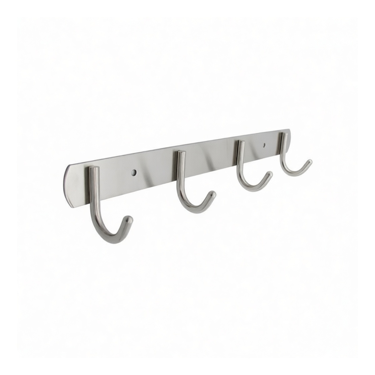 Stainless Steel 4-Hook Utility Hanger, 20 lbs Capacity, Screw Mount, Pkg Qty 24