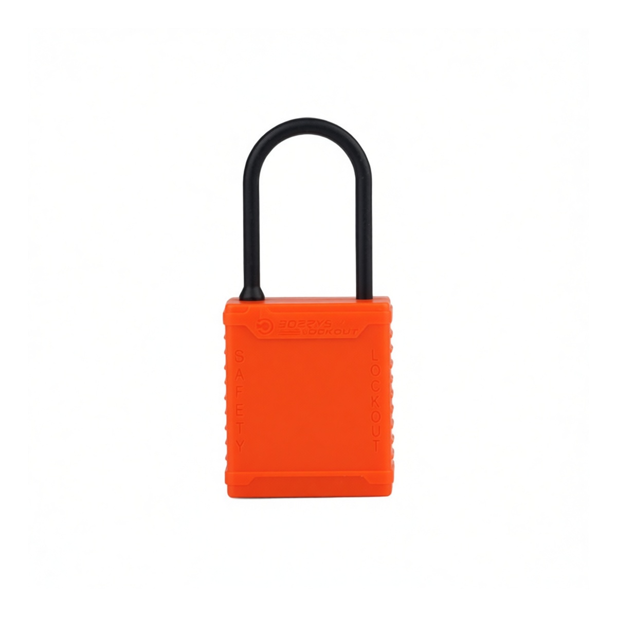 Insulated Plastic Lockout Padlock, 1.5 in Shackle, Keyed Different, Pkg Qty 20