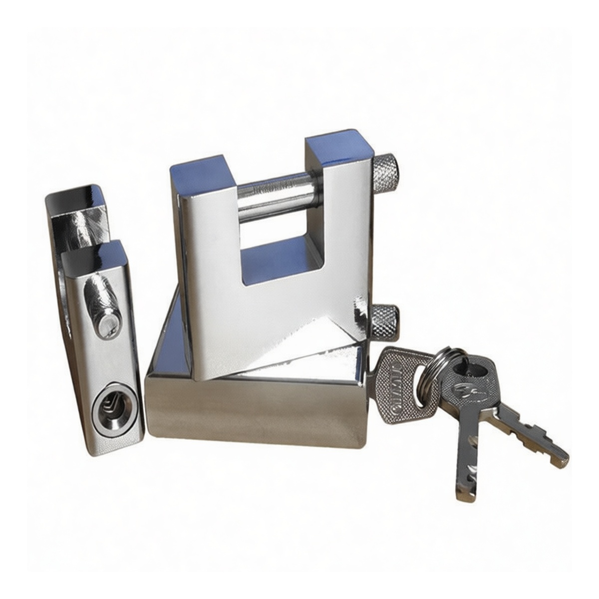 Stainless Steel Padlock, 2.76 in, for Industrial Security, Pkg Qty 10