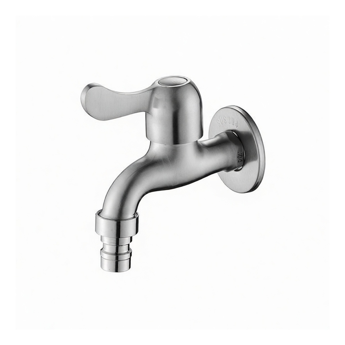 304 Stainless Steel 6x4 Inch Threaded Faucet for 24x24 Inch Mop Sinks, Pkg Qty 12