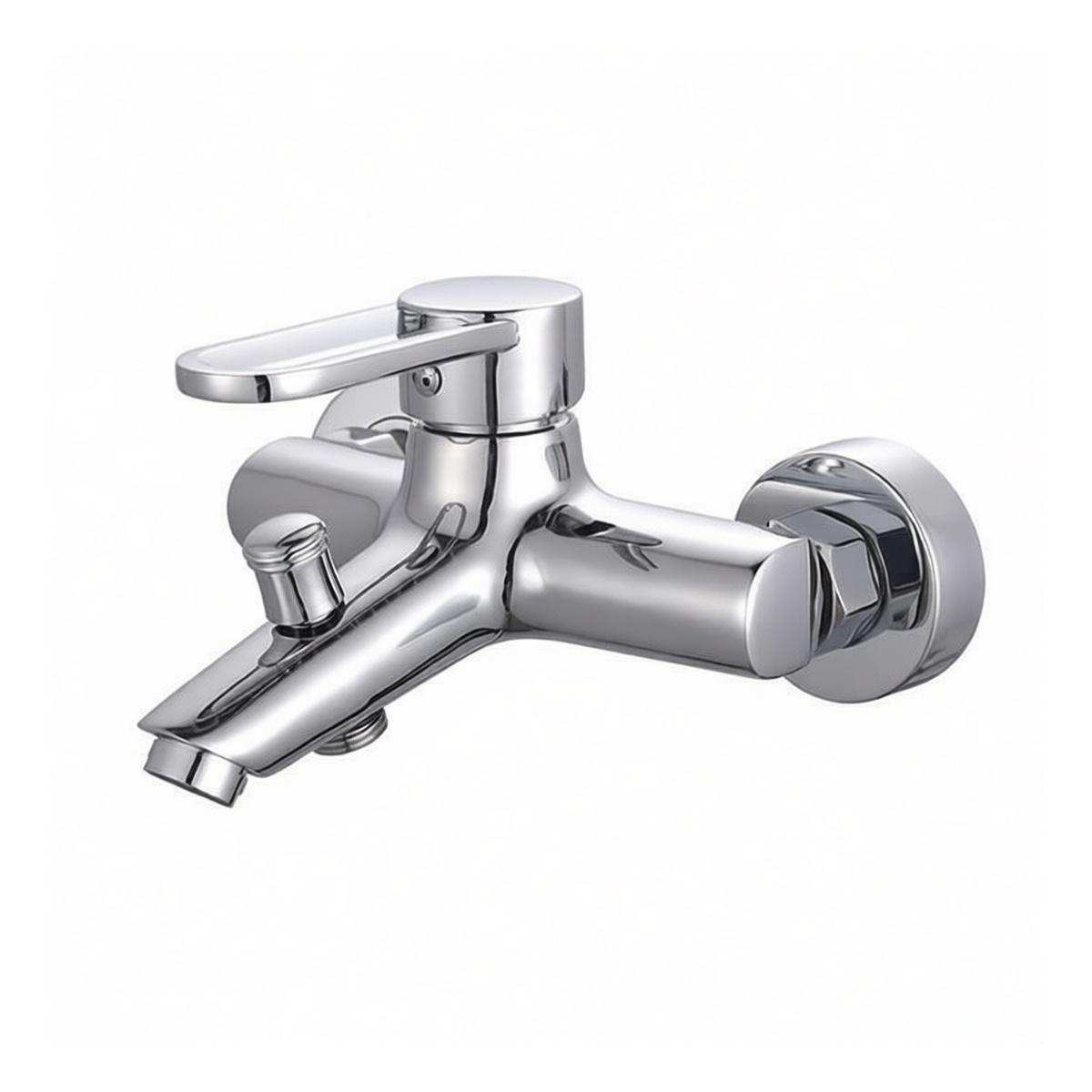 Copper Alloy Wall-Mount Bathroom Sink Faucet, 4.53x5.91 in, Pkg Qty 2