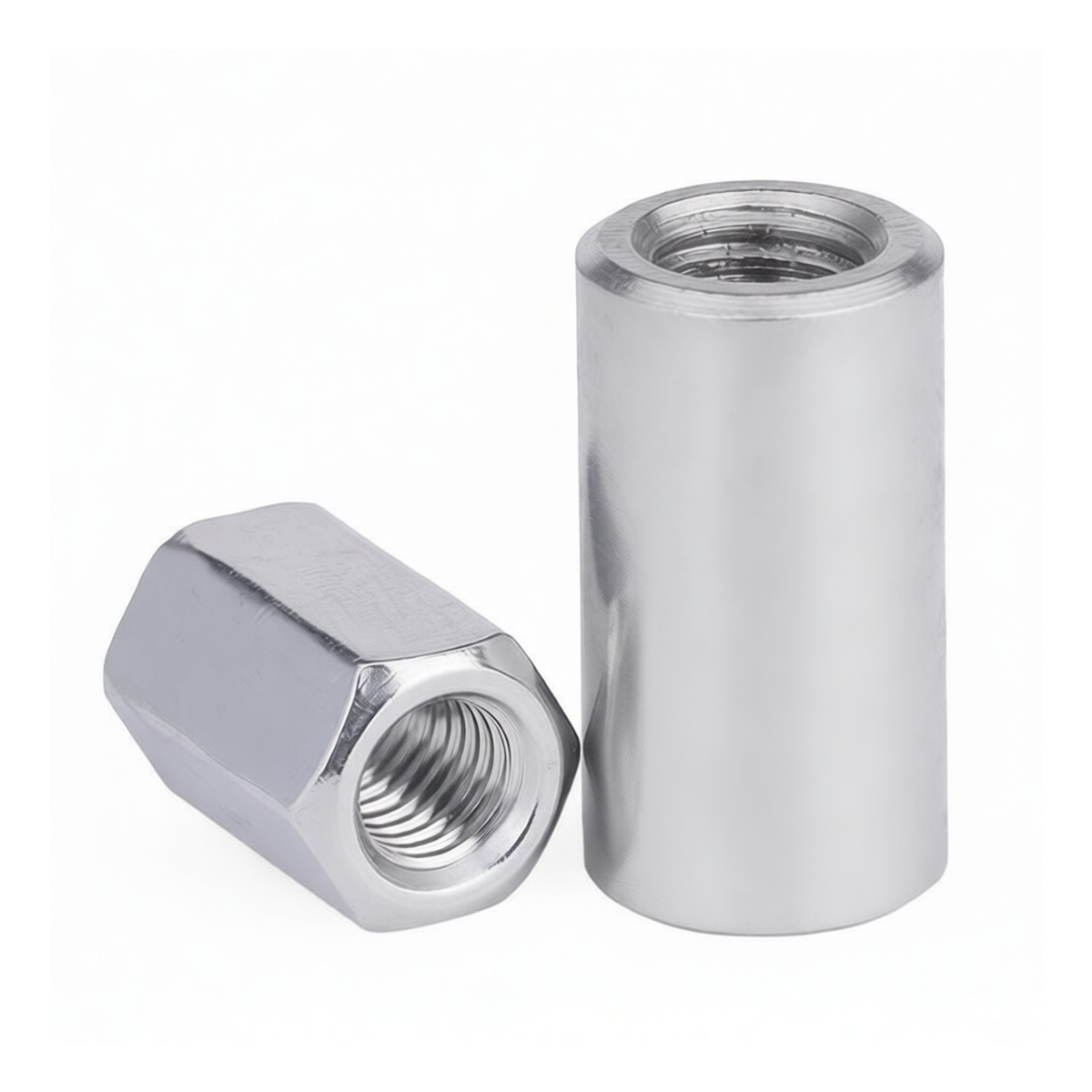 Stainless Steel 304 A2-70 Hex Nut, M10 x 0.669 in, Plain, Pkg Qty 100