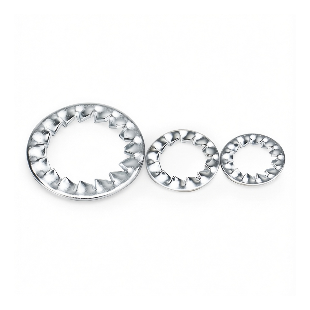 Internal Tooth Lock Washer, 0.945 in Bore, Zinc Plated Carbon Steel, Pkg Qty 1000