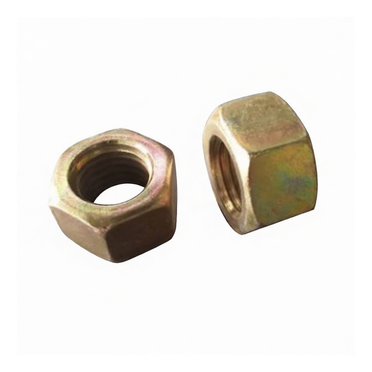 Grade 8 Carbon Steel Hex Nut, 0.63 in, Zinc Plated, M10, Pkg Qty 4000