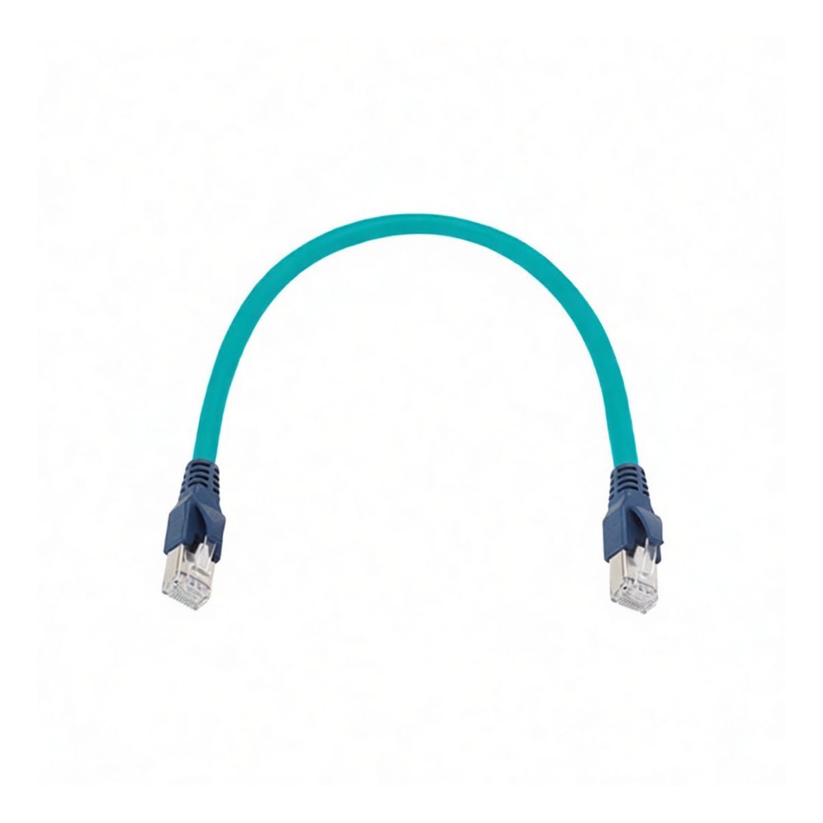Cat.6A Ethernet Cable, 13.1 ft, Polyurethane, 50V, RJ45, Pkg Qty 2