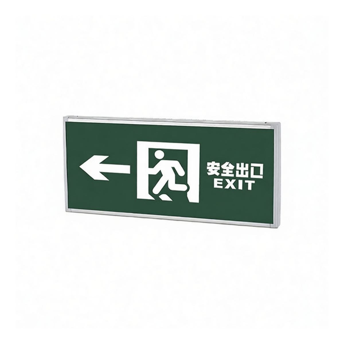 LED Exit Sign 5W Wall Mount Single Face Left AC220V, Pkg Qty 100