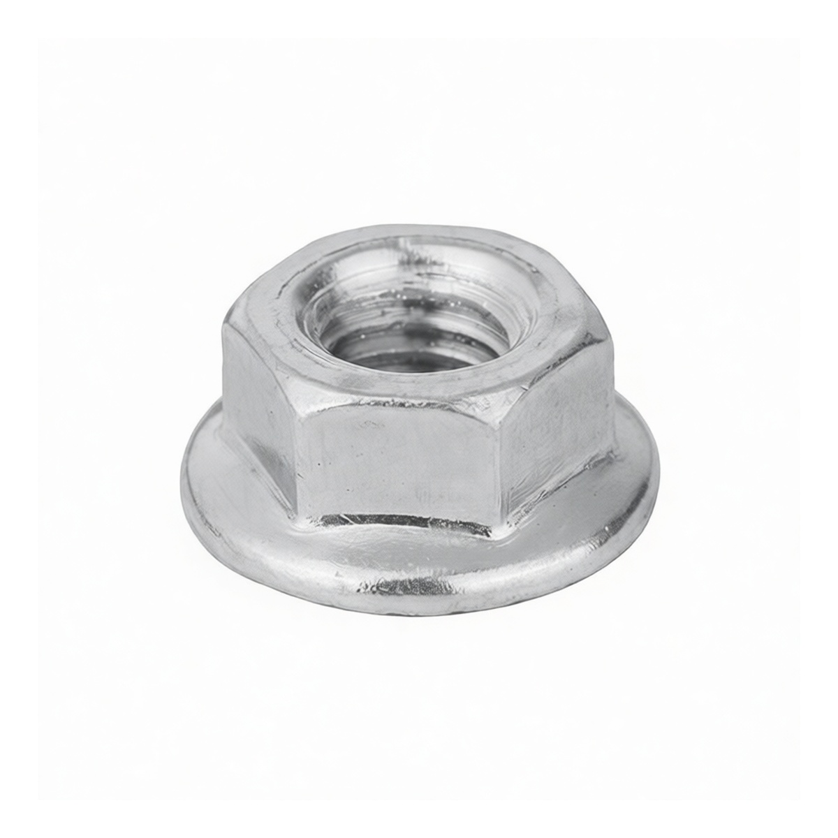 6061 Aluminum Alloy M6 Hex Nut, 0.394" Flats, Plain Finish, Pkg Qty 1000