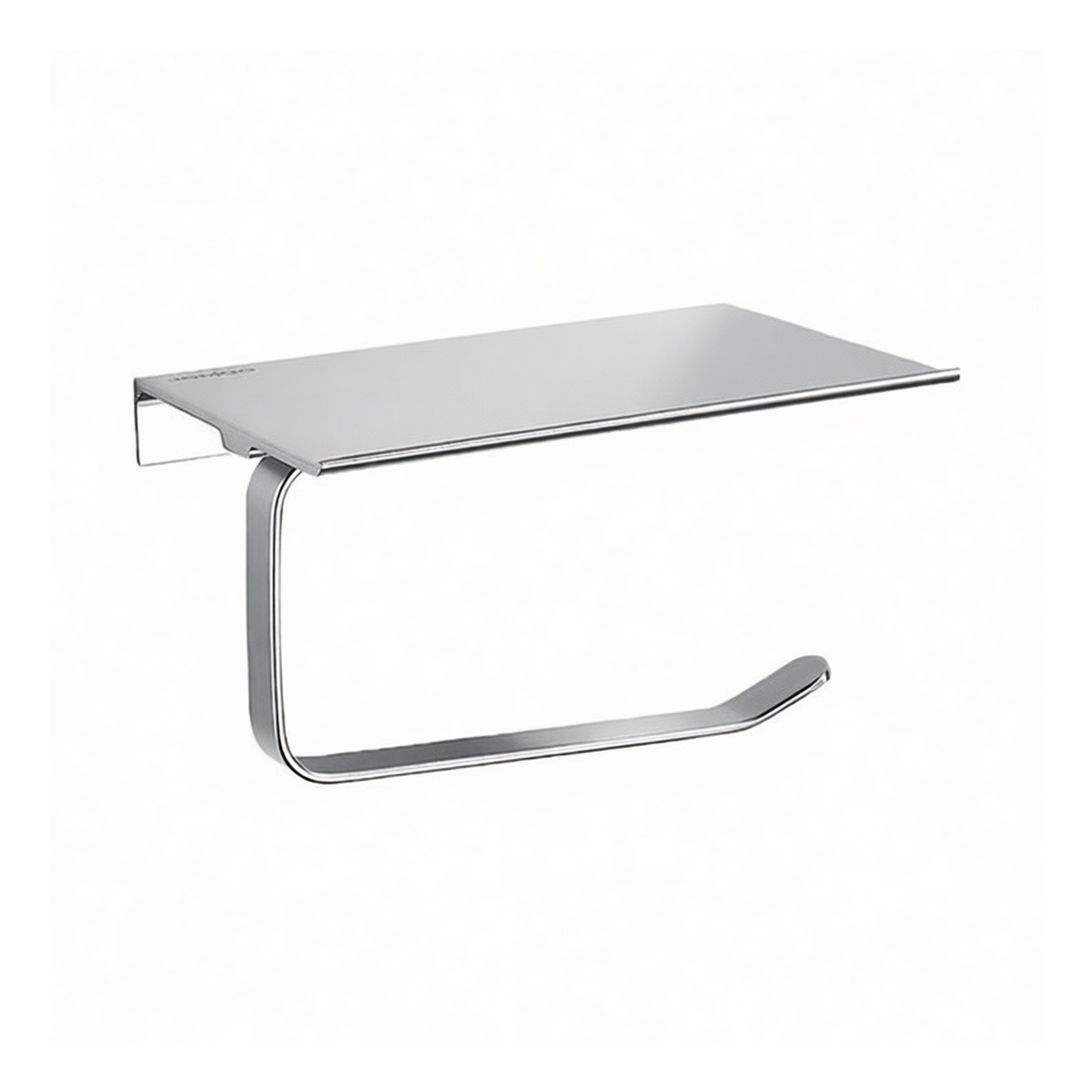 Aluminum Alloy Brushed Tissue Holder for 0.25 Inch Glass, 5 lbs Capacity, Pkg Qty 12