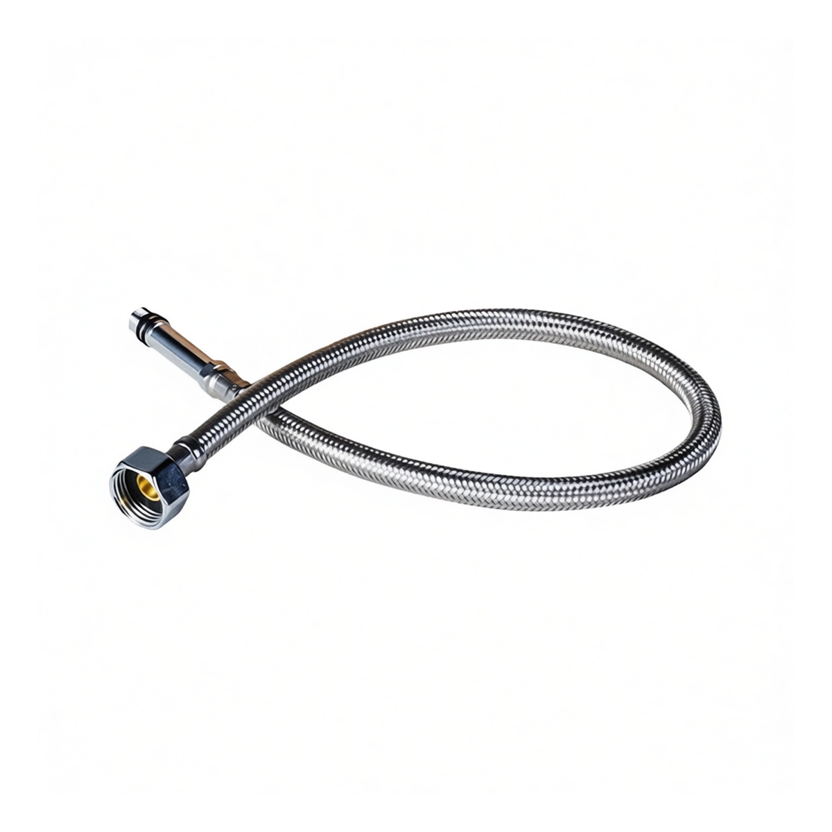 304 Stainless Steel 19.69 in Single Hole Bathroom Sink Supply Line, Pkg Qty 20