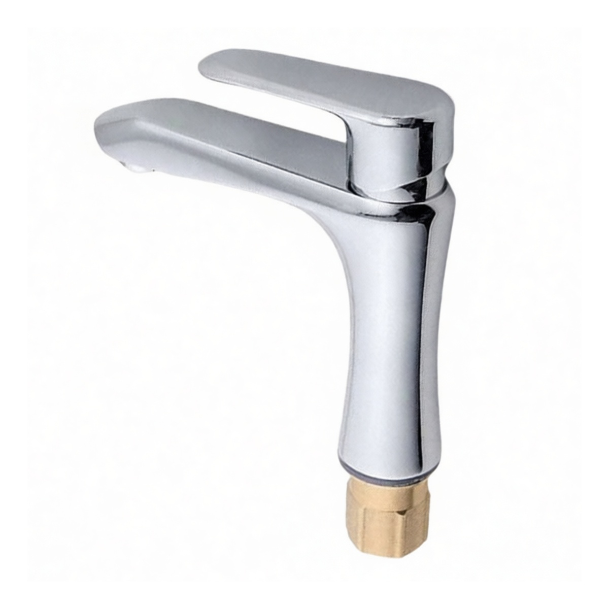Single Hole Copper Alloy Bathroom Sink Faucet, 5.1x4.3in, Pkg Qty 2