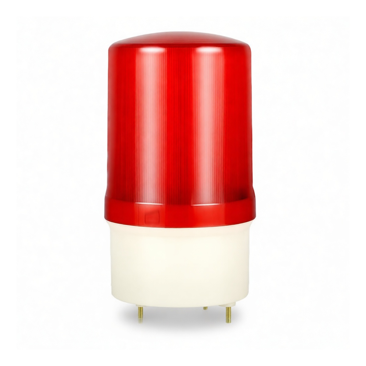 Red Audible Rotating Alarm Light 220V AC for Industrial Use, Pkg Qty 20