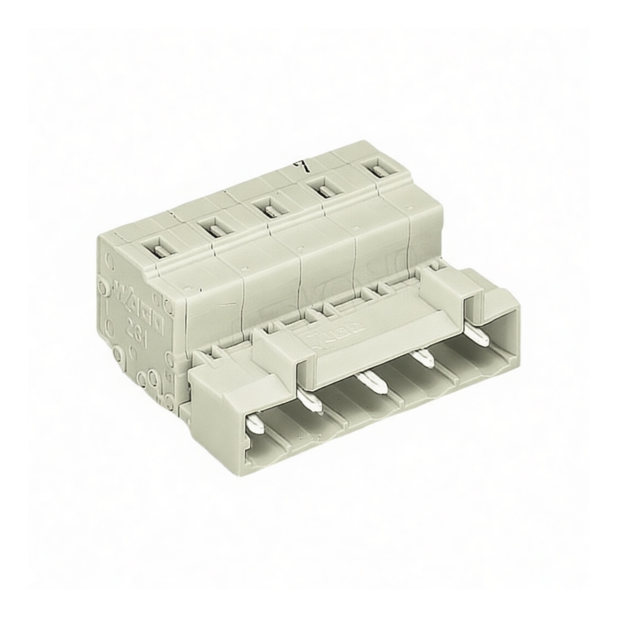 Plastic 1-Wire Pin Connector for Limit Switches Light Gray, Pkg Qty 36