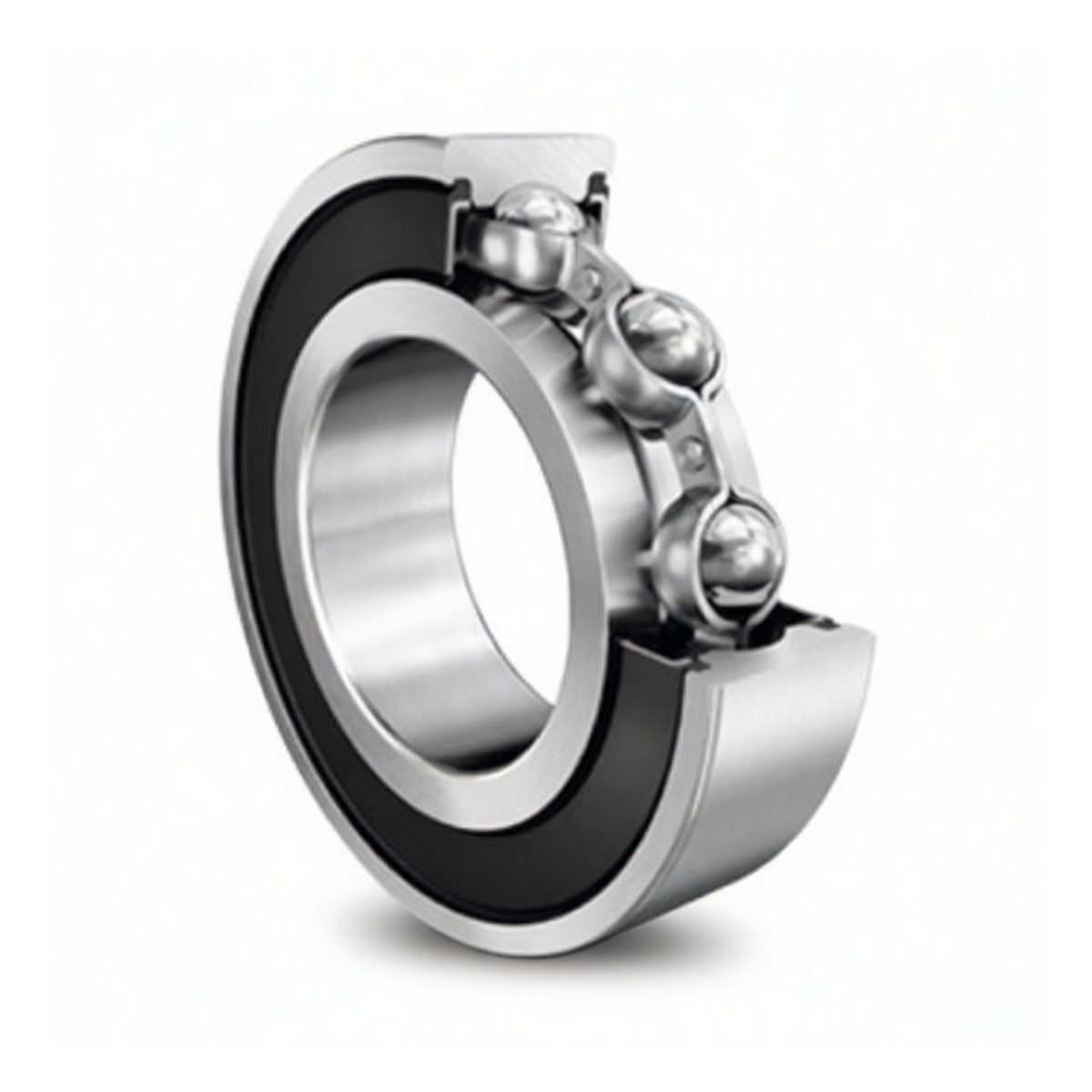 Steel Deep Groove Ball Bearing 0.591 in Bore 1.26 in OD, Pkg Qty 25