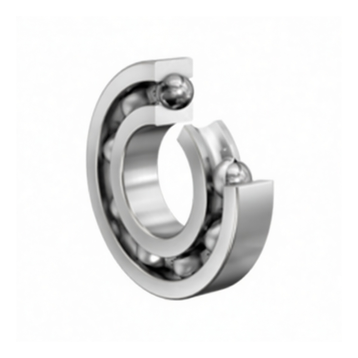 Steel Deep Groove Ball Bearing 1.77 in Bore 3.35 in OD, Pkg Qty 8