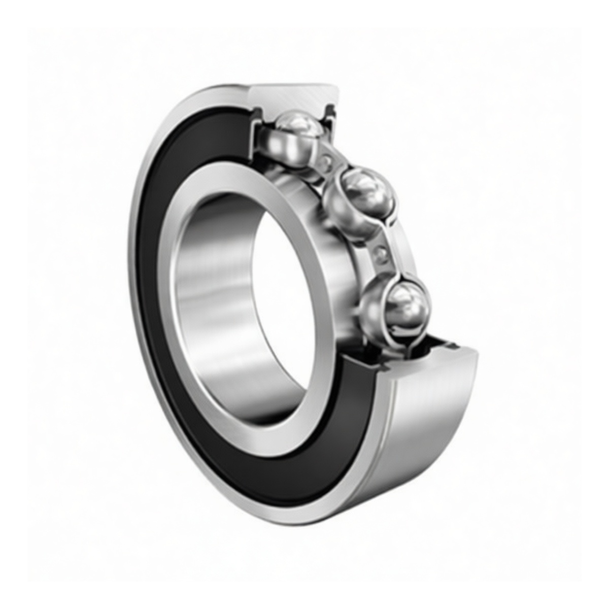 Steel Deep Groove Ball Bearing 1.38in Bore 3.15in OD, Pkg Qty 6