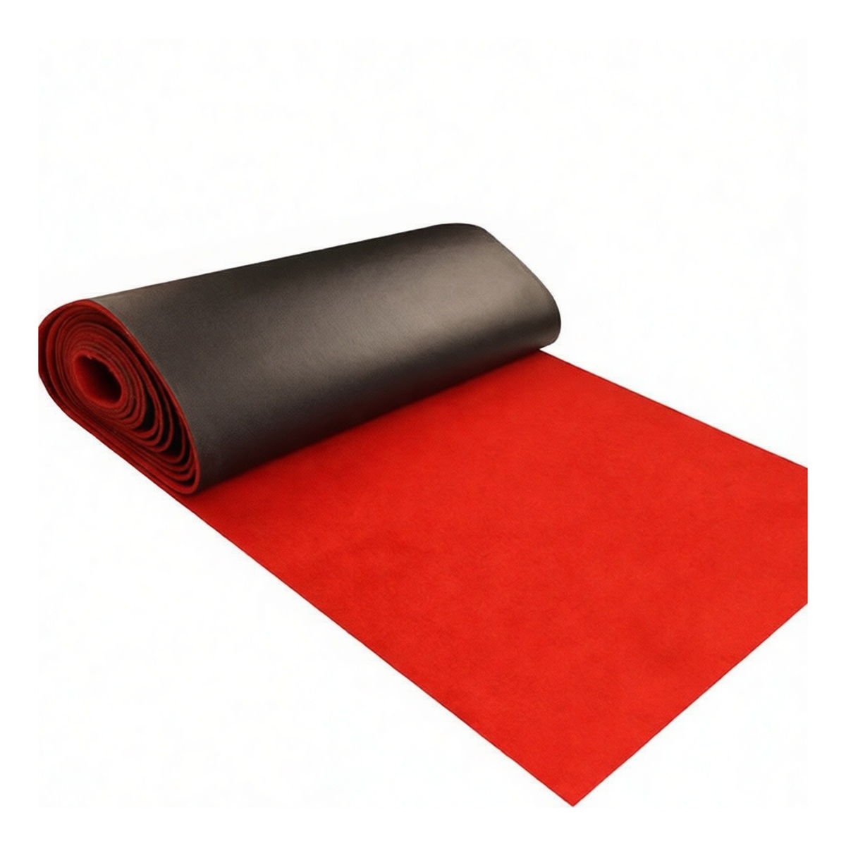 Heavy-Duty Polyester Carpet Mat, 49.2 ft x 3.9 ft, 0.28 in Thick, PVC Backing