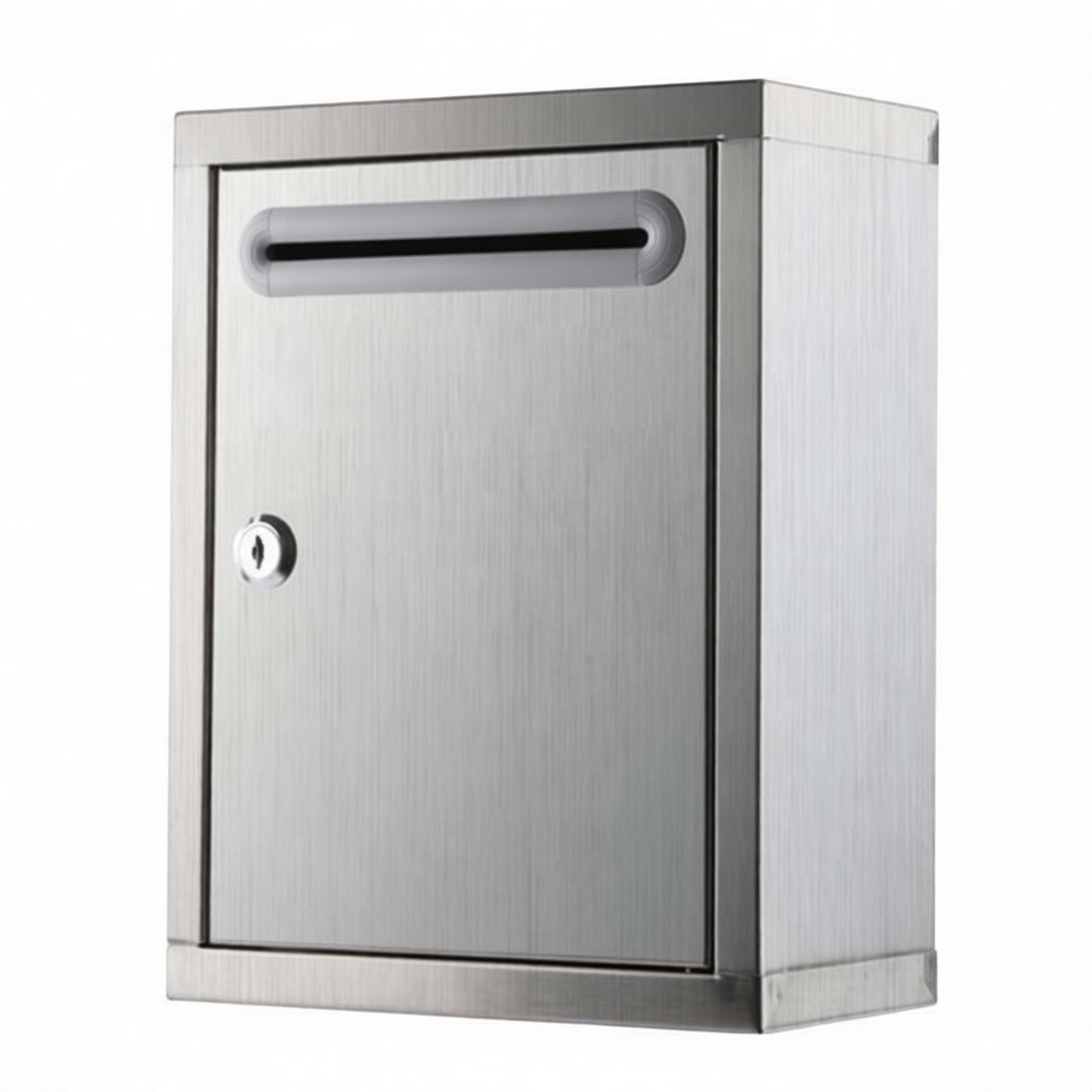 201 Stainless Steel Suggestion Box 8.3x4.3x10.6 in Wall Mount, Pkg Qty 2