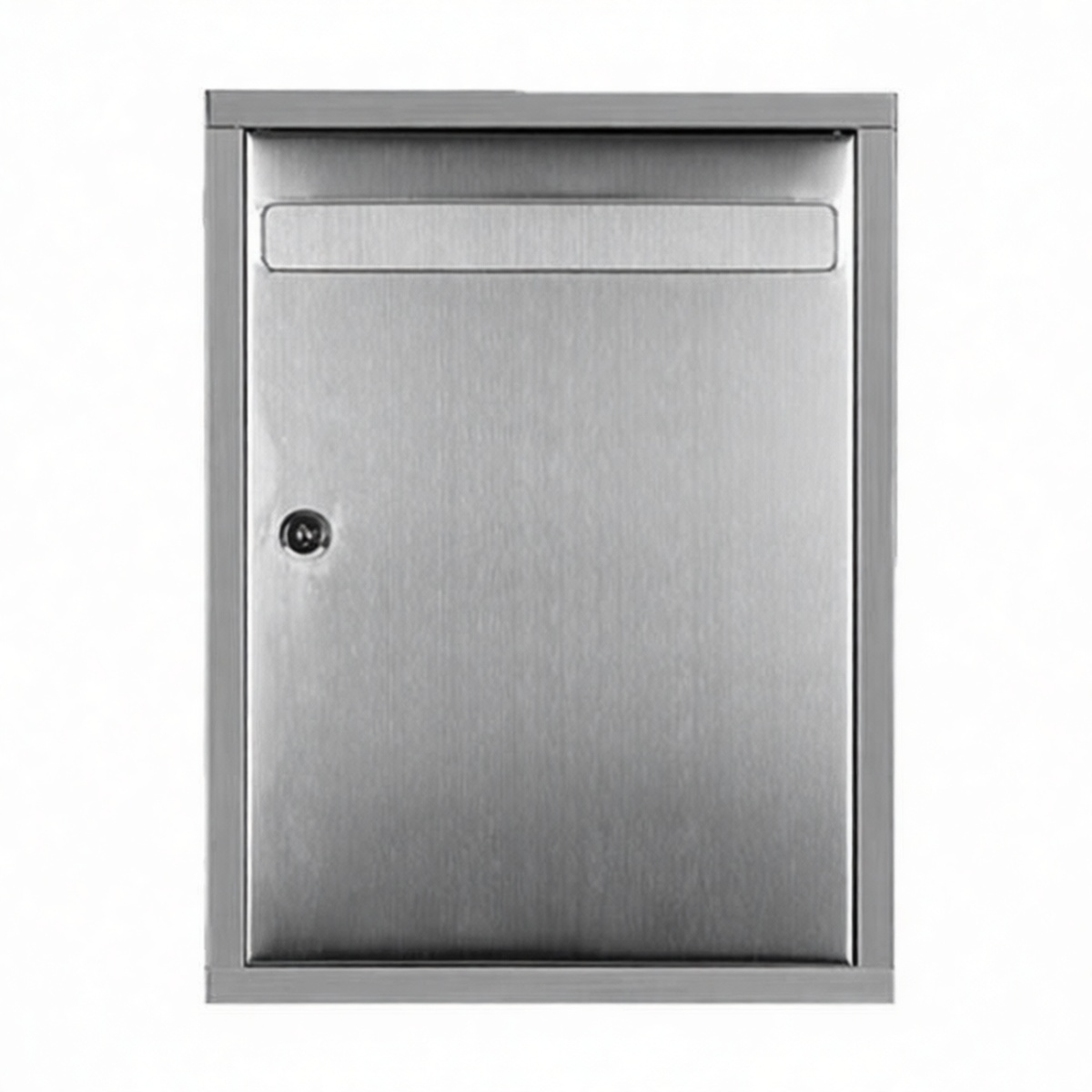 201 Stainless Steel Suggestion Box 13.4x10.2x4.9 in Key Lock Wall Mount, Pkg Qty 2