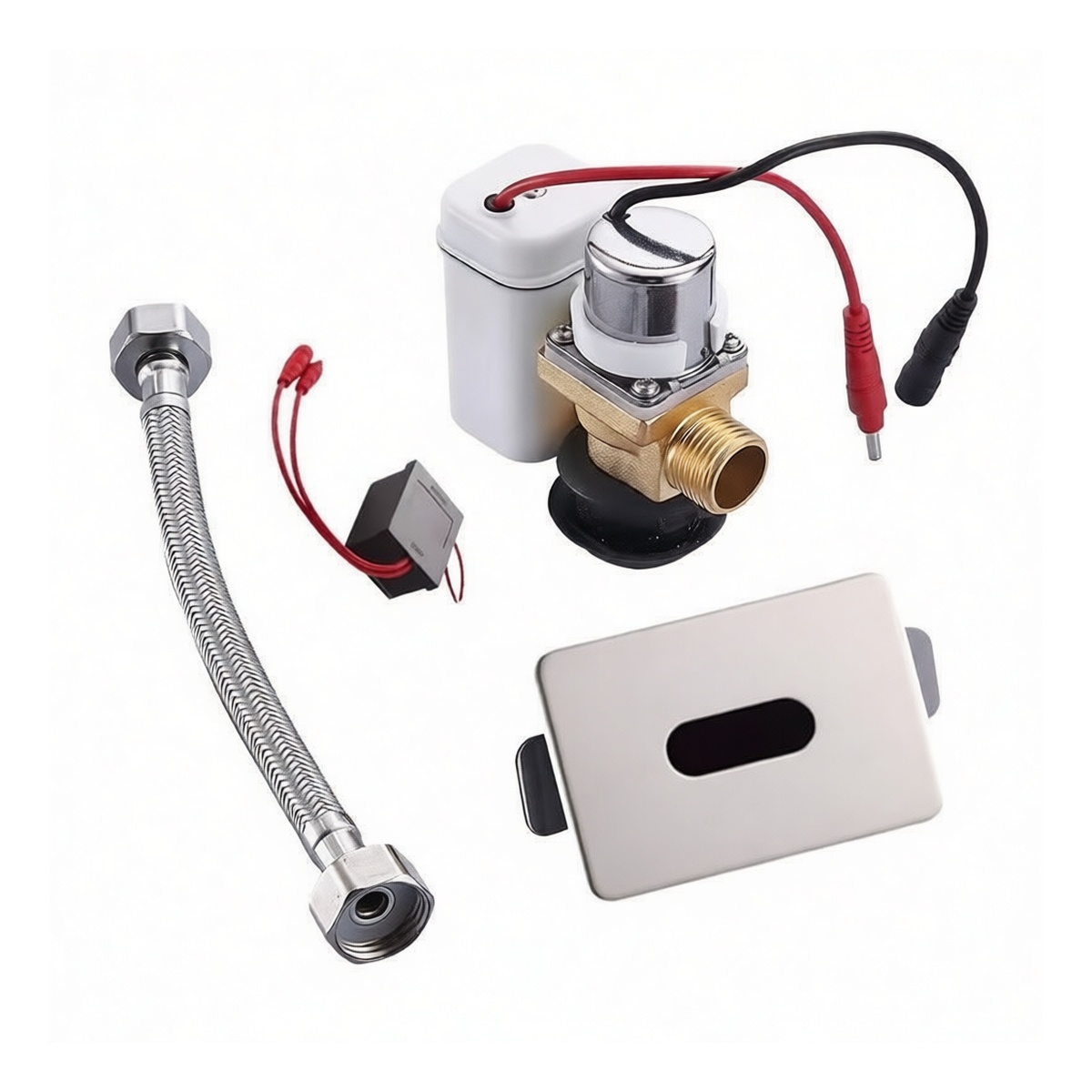 Brass Solenoid Valve for Urinal Sensor, 1/2 Inch Threaded Connection