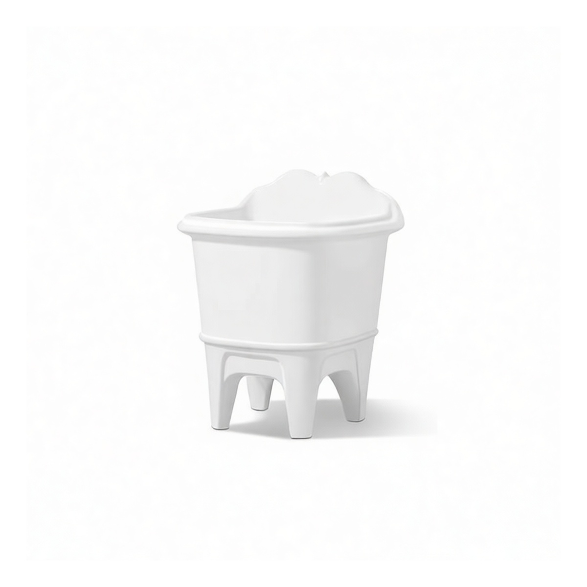 Ceramic Mop Sink, 16.5x18.1x22.8 Inches, Floor Mount, Bottom Drain