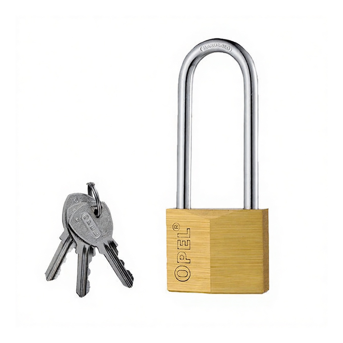 Copper Padlock, 2.36 in Brass Body, Keyed Alike, Pkg Qty 6