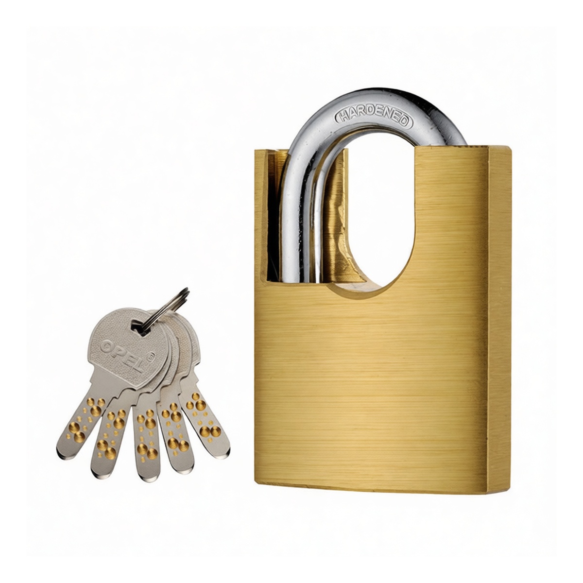 Copper Padlock, 2.0 in Brass Body, for Cable Management, Pkg Qty 6