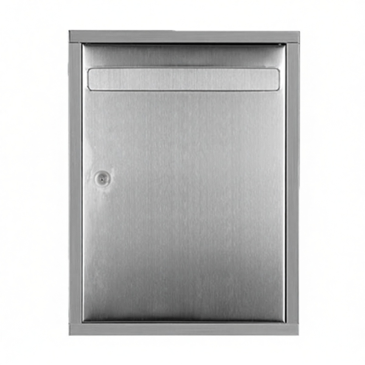Stainless Steel Suggestion Box 10.2x13.4x4.9 in Key Lock Wall Mount, Pkg Qty 2