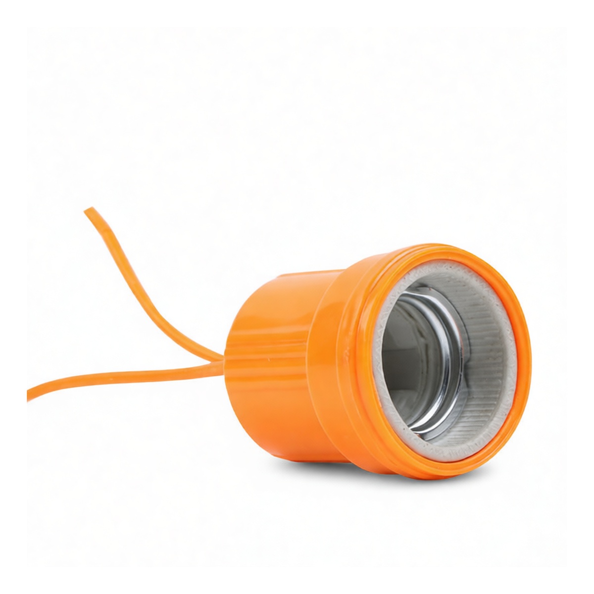 E27 Lamp Holder PVC Ceramic 2x1.8in Track Light, Pkg Qty 100