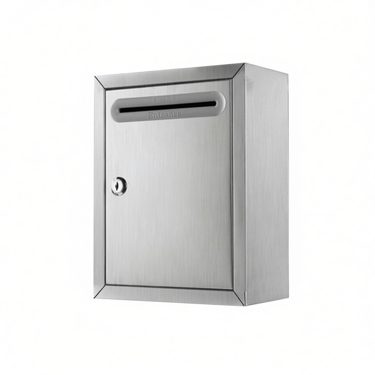 201 Stainless Steel Suggestion Box 11x8.3x4.3 in Key Lock Wall Mount, Pkg Qty 2