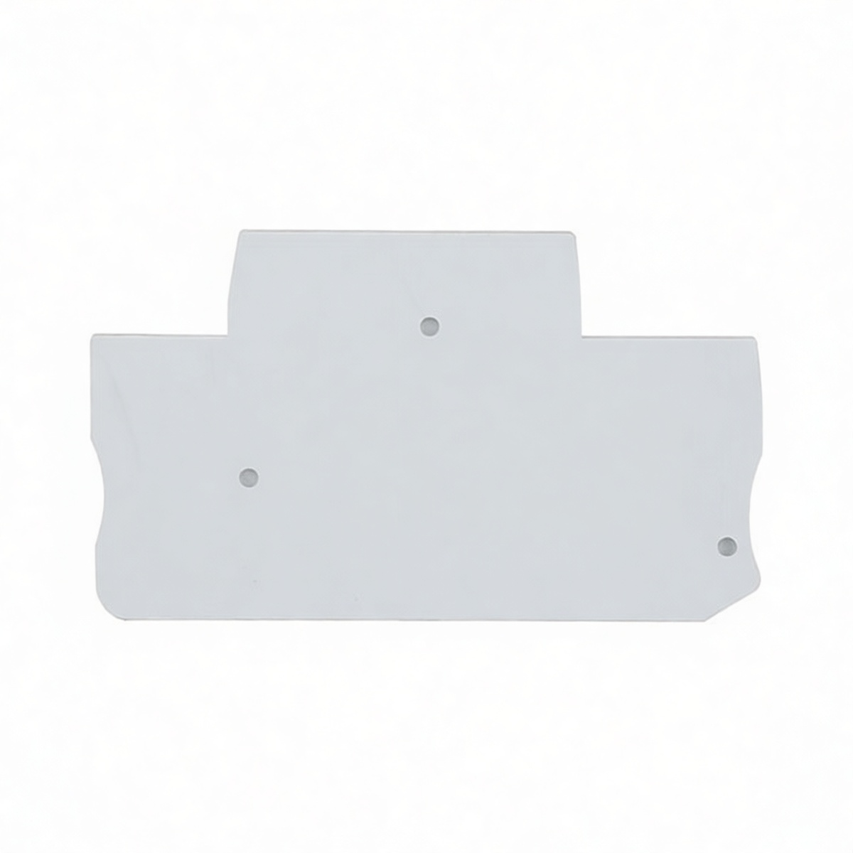 Steel M2.5 End Plate for Machine Screws, Plain Finish, Pkg Qty 500