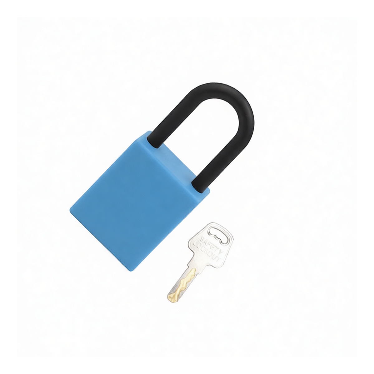 Nylon Safety Lockout Padlock, 1.5 in Shackle, Keyed Alike, Pkg Qty 24