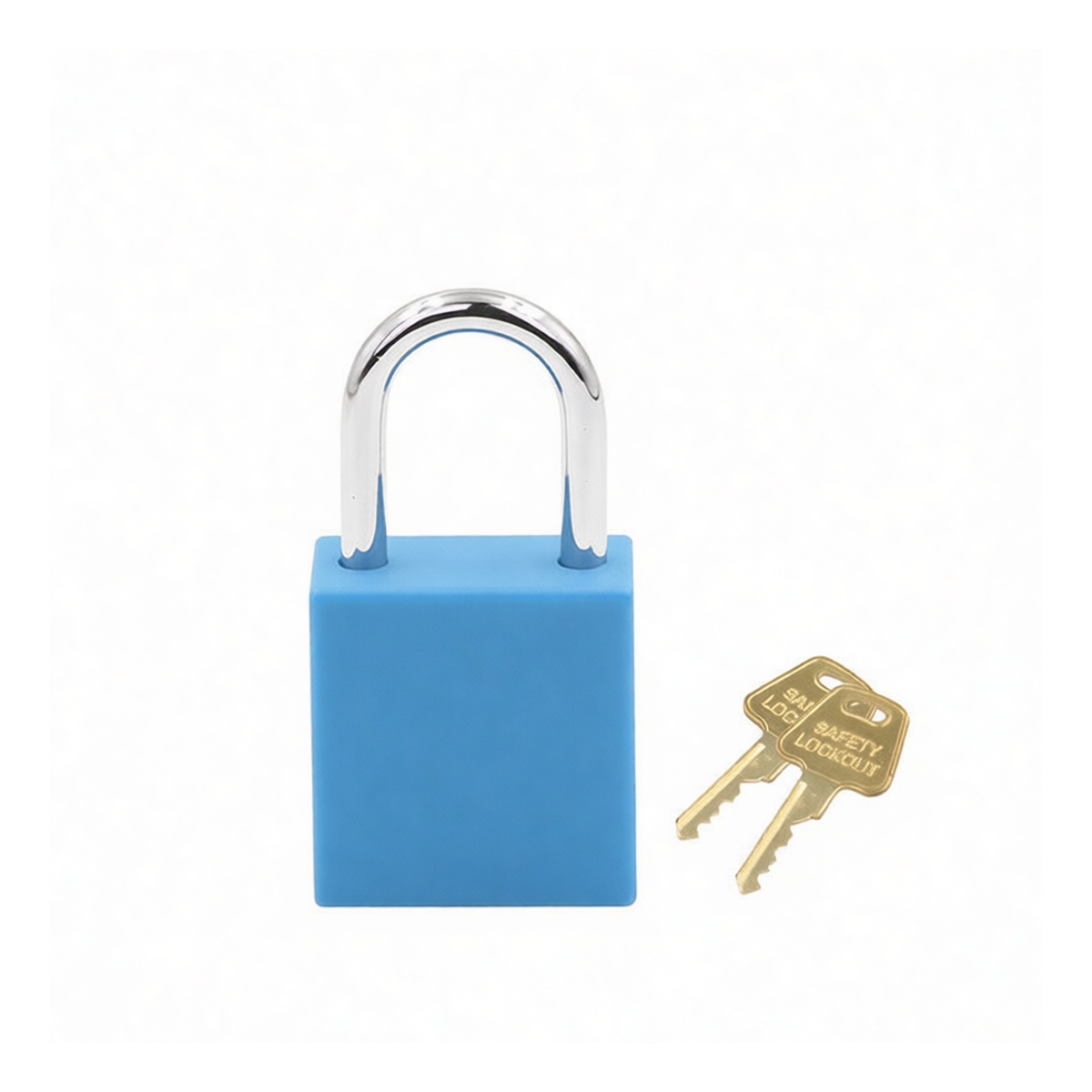 Steel and Nylon Lockout Padlock, 0.98 in Shackle, Keyed Different, Pkg Qty 12