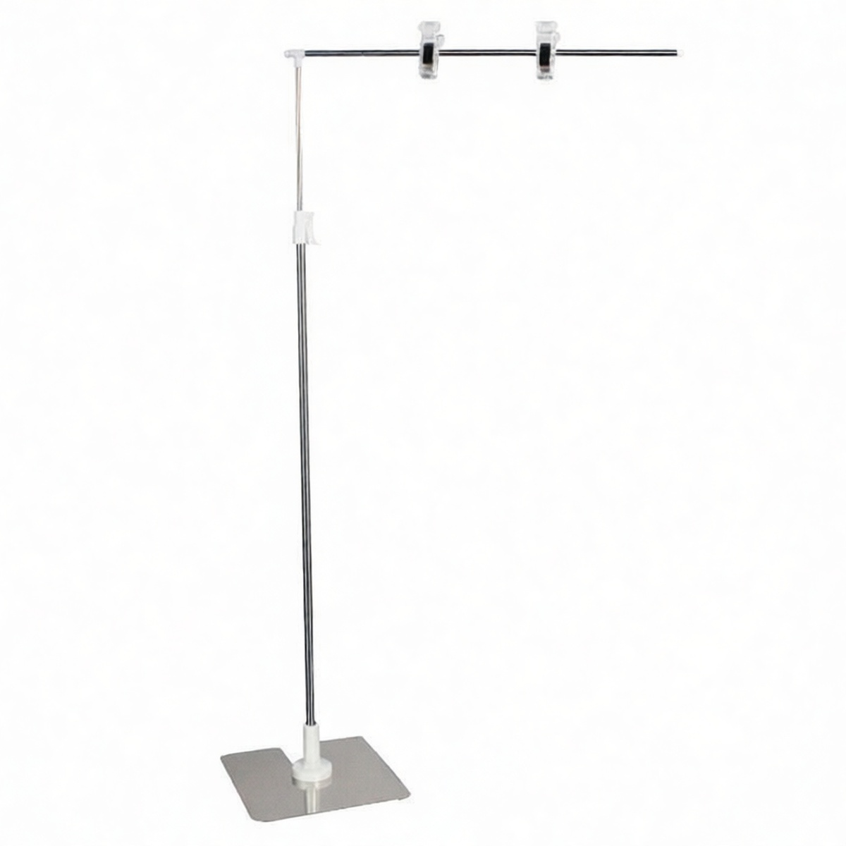 Stainless Steel L-Tabletop Poster Stand 11.8x30.1in Adjustable Height, Pkg Qty 10
