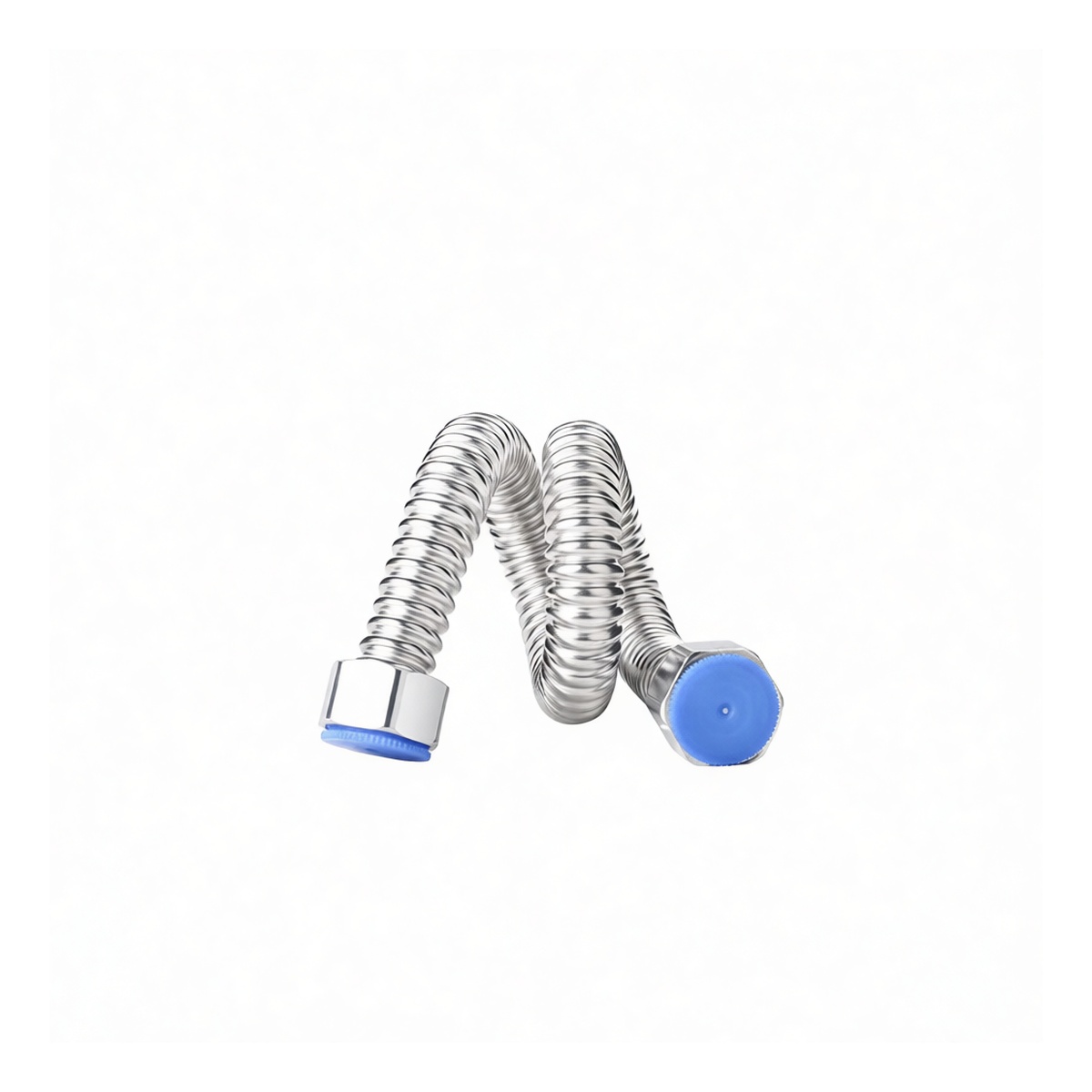 Stainless Steel 0.5 in Corrugated Pipe, 20 in Length, Pkg Qty 12