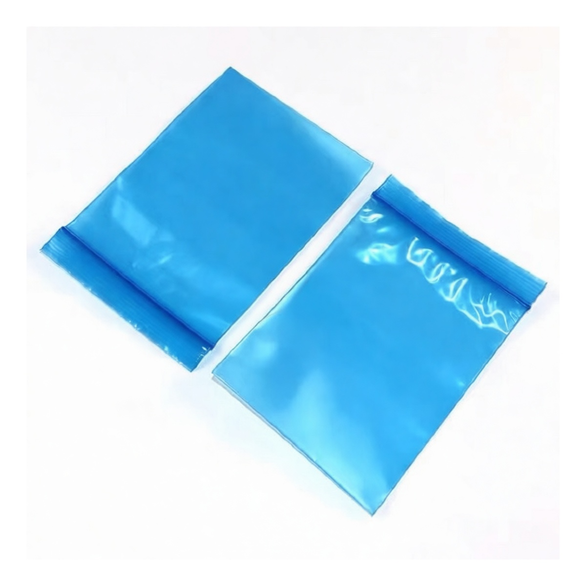 Blue Anti-Static PE Zip Bags 15.7x11.8 in 0.004 in Thick for Electronics, Pkg Qty 100
