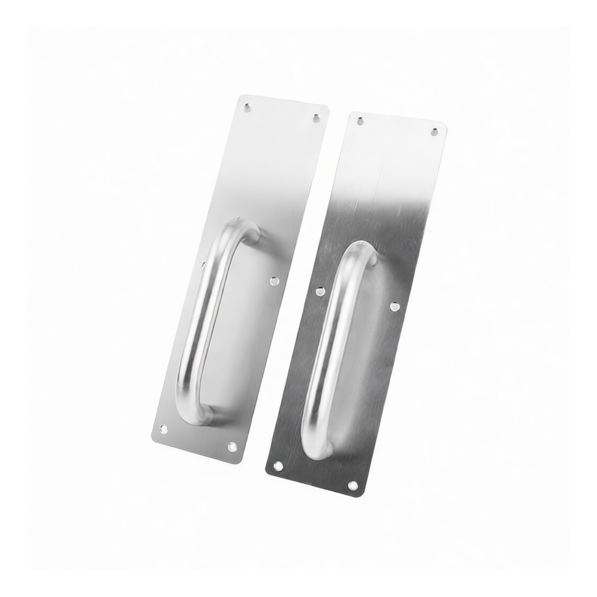 Stainless Steel Hand Knob, 3.15 x 11.81 in, Silver, Pkg Qty 10